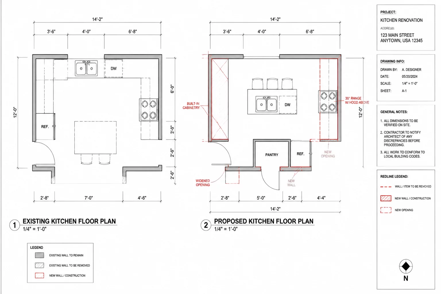 Kitchen Expansion and Flow Floor Plan Study