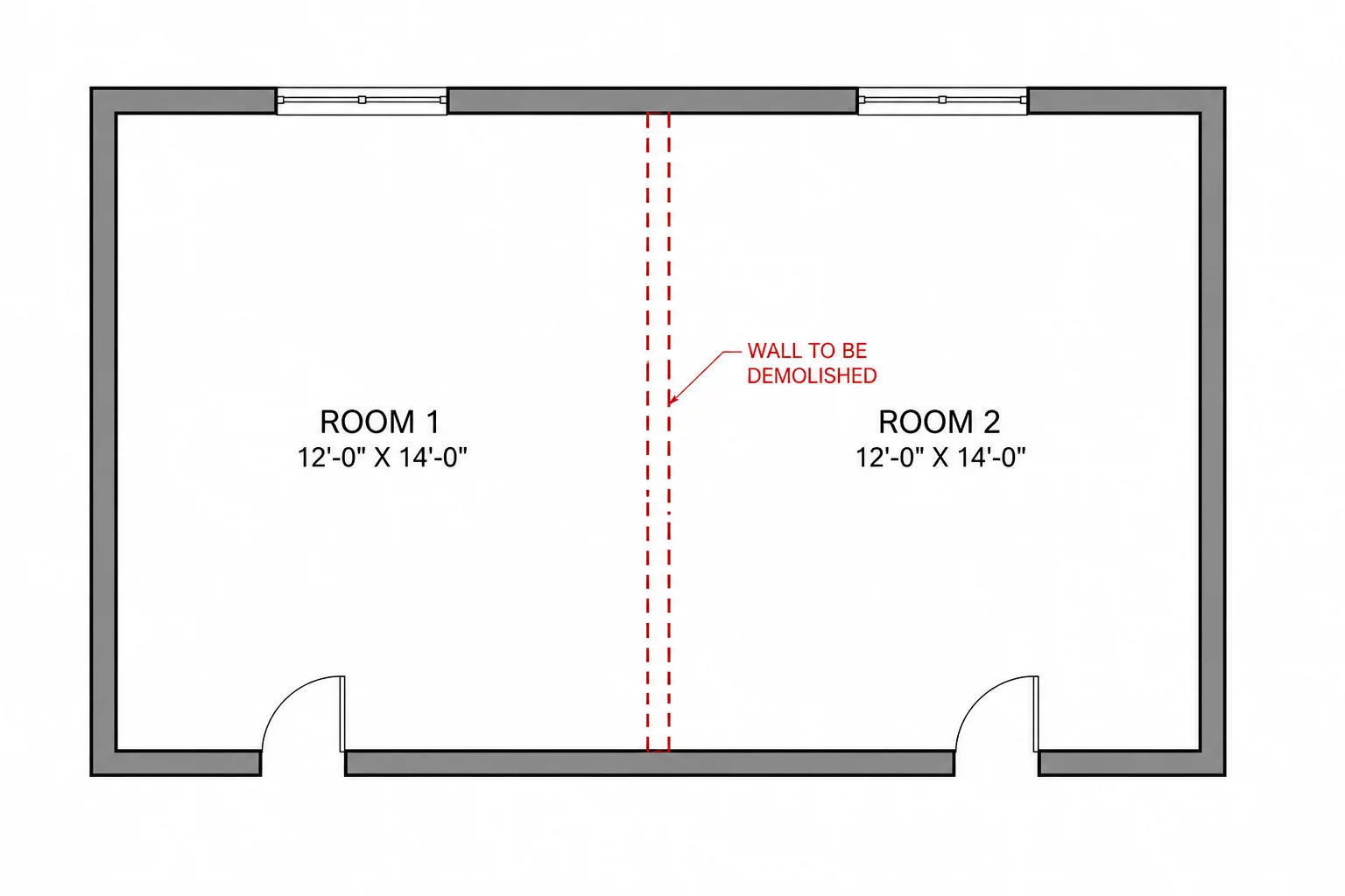 One Wall Removed