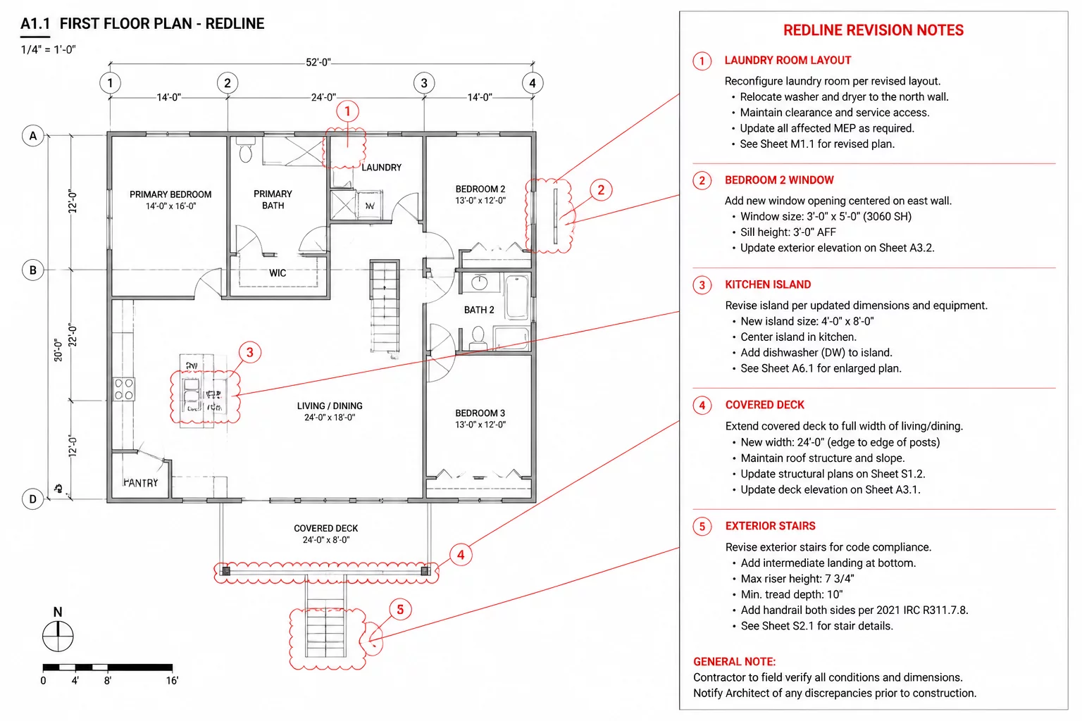 What the Plan Shows vs What the Revision Note Says